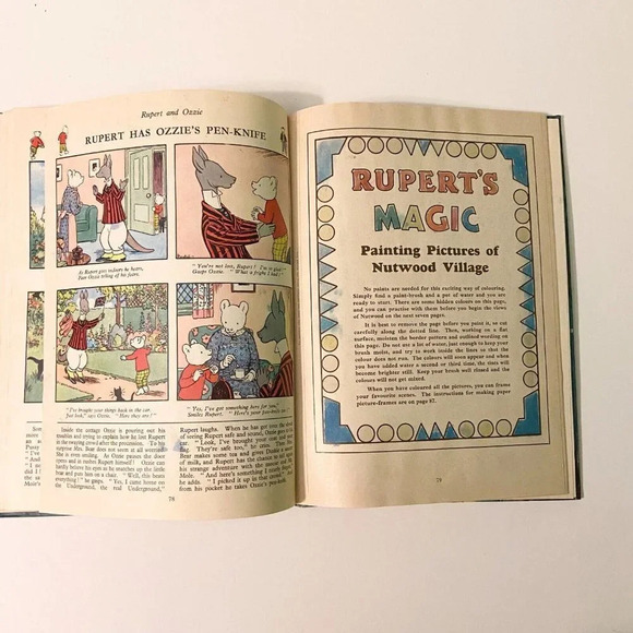Vintage 1960 Rupert The Daily Express Annual and Magic Painting Pictures Book HC - Picture 12 of 16